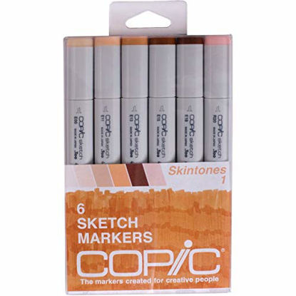 Picture of Copic Marker SKST6-SKIN Sketch Skin Tones 1 Marker (Pack of 6)