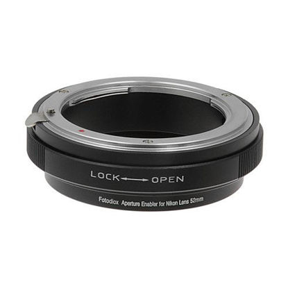 Picture of Fotodiox Aperture Control 52mm Filter Adapter for Nikon G/DX Lens in Reverse Mount for Macro Photography