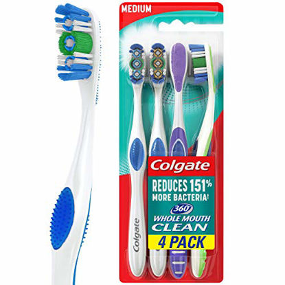 Picture of Colgate 360 Adult Toothbrush, Medium (4 Count)