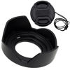 Picture of Fotodiox Reversible Lens Hood Kit for Sony E PZ 16-50mm F3.5-5.6 OSS E-Mount Power Zoom Lens, Reversible Tulip Flower Hood w/Cap f/Sony Kit Lenses