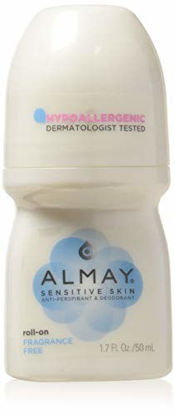 Picture of Almay Anti-Perspirant & Deodorant, Sensitive Skin, Roll-On, Fragrance Free 1.7 oz (Pack of 6)