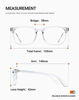 Picture of TIJN Chic Square Glasses Clear Frame Non-Prescription Eyeglasses for Men Women