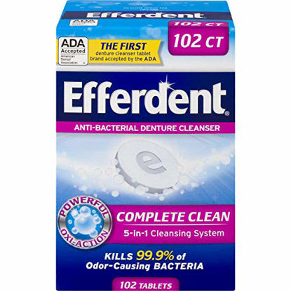 Picture of Efferdent Denture Cleanser Tablets, Complete Clean, 102 Tablets