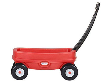 Picture of Little Tikes Lil' Wagon - Red And Black, Indoor and Outdoor Play, Easy Assembly, Made Of Tough Plastic Inside and Out, Handle Folds For Easy Storage | Kids 18