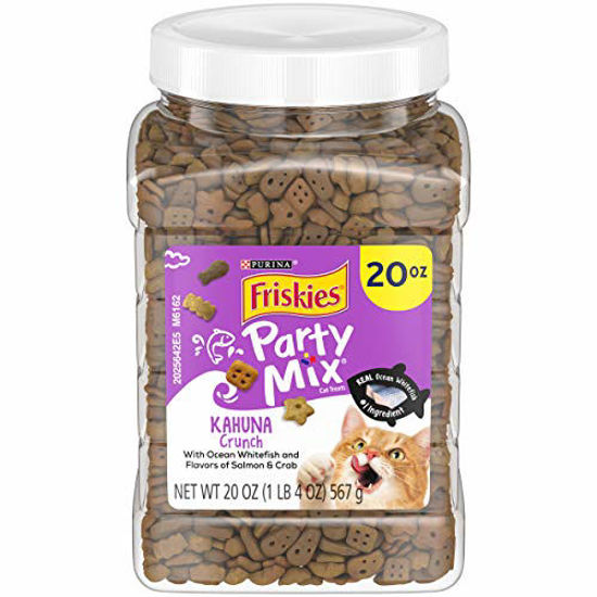 GetUSCart Purina Friskies Made in USA Facilities Cat Treats, Party Mix Kahuna Crunch 20 oz