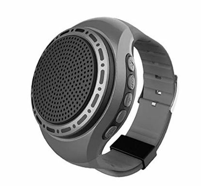 Picture of Upgraded Wireless Wrist Portable Sports Bluetooth Speaker Watch with Multi Function MP3 Player & FM Radio & Selfie & Anti-Lost & Ultra Long Standby Time for Running, Hiking, Climbing