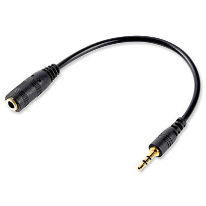 Picture of Electop 2.5mm Male to 3.5mm(1/8 inch) Female Stereo Audio Jack Adapter Cable for Headphone