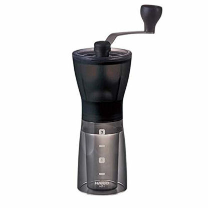 Picture of Hario Ceramic Coffee Mill, Mini Slim, Plus, Black