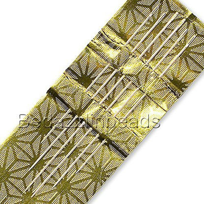 Picture of Set of 6 Assorted Thin Extra Fine 0.4mm Beading Needles for Seed & Small Hole Beads