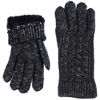 Picture of Womens Winter Classic Cable Ultra Warm Plush Fleece Lined Knit Gloves, Many Styles (Metallic Charcoal Grey)