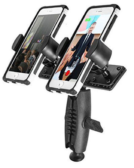 Picture of Arkon TW Broadcaster Pro - Dual Smartphone Tripod Mount or Monopod for Streaming Live Video