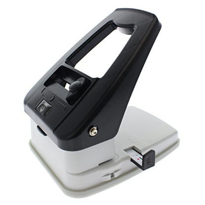 Picture of Desktop ID Card Hole Punch Tool for Name Badges - Three in One Slot Puncher with Guide (Slot Hole, Round Hole, Corner Rounder)