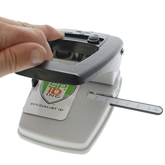 GetUSCart Desktop ID Card Hole Punch Tool for Name Badges Three in