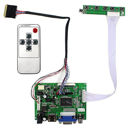 Picture of VSDISPLAY HD-MI+VGA+2AV LCD Controller Board Work for 14" 15.6'' b140xtn03.1 LP140WH1 BT140XW02 B156XW02 1366x768 40Pin LED Backlight LCD Panel(Not List All The Types which are Compatible Work with)