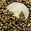 Picture of Miyuki Round Rocaille Seed Beads Size 8/0 Metallic Light Bronze 22 Gram Tube of Beads