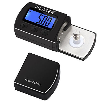 Picture of Proster 5g/0.01g Turntable Stylus Force Tracking Scale Phono Turntable Cartridge Pressure Gauge Tone Arm Scale Record Stylus Alignment with LCD Backlight for Tonearm Phono Cartridge