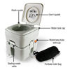 Picture of SereneLife Outdoor Portable Toilet with Carry Bag, Travel Toilet with Level indicator | | 3 Way Pistol Flush | Rotating Spout, for Camping, Boating, Traveling & Roadtripping