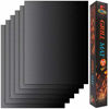 Picture of LOOCH Grill Mat Set of 6-100% Non-Stick BBQ Grill & Baking Mats - PFOA Free, Reusable and Easy to Clean - Works on Gas, Charcoal, Electric Grill and More - 15.75 x 13 Inch