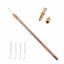 Picture of 4 pcs Ventilating Needles +1 Brass Holder for Lace Wig Needle
