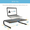 Picture of Monitor Stand Riser with Vented Metal for Computer, Laptop, Desk, Printer with 14.5 Platform 4 Inch Height