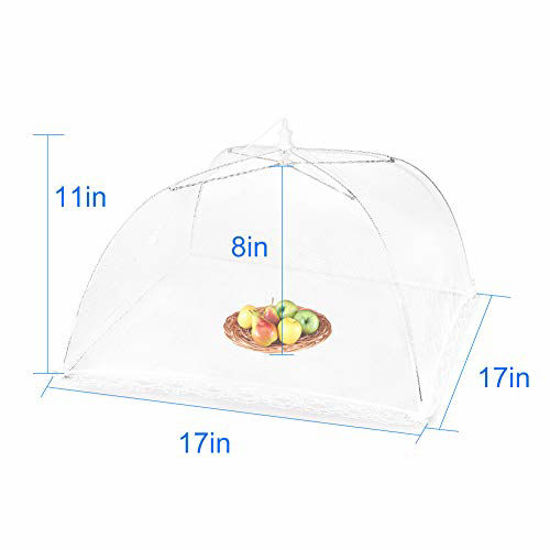 GetUSCart Mesh Food Covers Outdoor Masonda PopUp Food Tents(6 Pack) for Picnics/Grill/Party