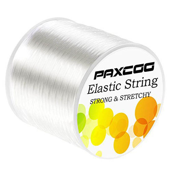 Elastic String for Bracelets, 2 Rolls 1 mm Sturdy Stretchy Elastic