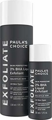 Picture of Paula's Choice Skin Perfecting 2% BHA Liquid Salicylic Acid Exfoliant Duo, Gentle Exfoliator for Blackheads, Large Pores, Wrinkles & Fine Lines, Includes 1 Full Size Bottle & 1 Travel Size Bottle
