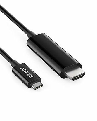 Picture of Anker USB C to HDMI Cable for Home Office, 6ft Type C to HDMI Adapter Supports 4K 60Hz, for MacBook Pro, MacBook Air, iPad Pro, Surface Book 2, Galaxy S20, and More