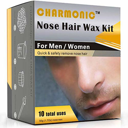 Picture of Nose Wax Kit for Men and Women, Nose Hair Removal Wax (50 grams / 10 times usage count)