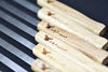 Picture of 17-Inch Long, Large Stainless Steel Brazilian-Style BBQ Skewers with hard wood Handle, Kebab Kabob Skewers, 3/8 Inch Wide Blade, Set of 8 Skewer with heavy duty Travel Bag