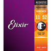 Picture of Elixir Strings Phosphor Bronze Acoustic Guitar Strings w NANOWEB Coating, Custom Light (.011-.052)