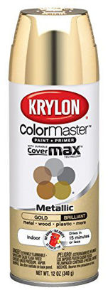 Picture of Krylon K15151002 ColorMaster Paint + Primer, Metallic, Gold, 12 oz.