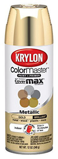 Picture of Krylon K15151002 ColorMaster Paint + Primer, Metallic, Gold, 12 oz.