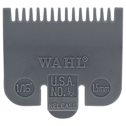 Picture of Wahl Professional Color Coded Comb Attachment #3137-101 - Grey #1/2 - 1/16" (1.5 mm) - Great for Professional Stylists and Barbers