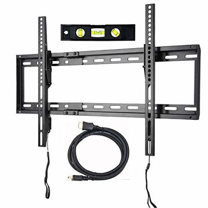 Picture of VideoSecu Mounts Tilt TV Wall Mount Bracket for Most 23"- 75" Samsung, Sony, Vizio, LG, Sharp LCD LED Plasma TV with VESA 100x100 400x400 up to 684x400mm, Bonus HDMI Cable and Bubble Level MF608B2 WT1