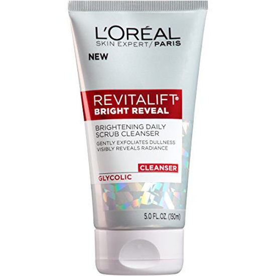 Picture of L'Oreal Paris Skincare Revitalift Bright Reveal Facial Cleanser with Glycolic Acid, Anti-Aging Daily Face Cleanser to Exfoliate Dullness and Brighten Skin, 5 Fl Oz (Pack of 1)