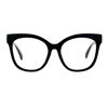 Picture of Super Oversized Clear Lens Glasses Womens Butterfly Frame Eyeglasses Black