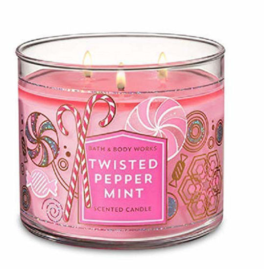 Picture of Bath & Body Works 3-Wick Scented Candle in Twisted Peppermint