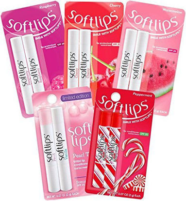 Picture of Softlips Lip Protectant 6 Flavor Ultimate Holiday Variety Pack (10 Sticks)