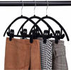 Picture of Corodo Velvet Hangers Clips 20 Pack, Black Pants Hangers Velvet Clips, Strong Finger Clips Perfect for Thin Velvet Hangers