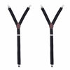 Picture of Mens Shirt Stays Military Adjustable Elastic Garter Straps Sock Non-slip Clamps (Black/1 Pair)