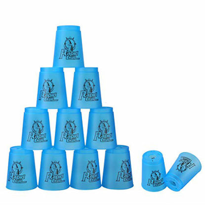 Picture of Quick Stacks Cups, 12 PC of Sports Stacking Cups Speed Training Game(Blue)