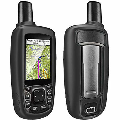 Picture of TUSITA Case Compatible with Garmin GPSMAP 62 62s 62st 62sc 62stc 64 64s 64st 64sc 64x 64sx 64csx 65 65s - Silicone Protective Cover - Handheld GPS Navigator Accessories (Black)