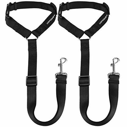 Picture of URPOWER Dog Seat Belt 2 Pack Safety Dog Car Seat Belt Strap Car Headrest Restraint Adjustable Vehicle Seatbelts Durable Nylon Car Harness for Dogs, Cats and Pets