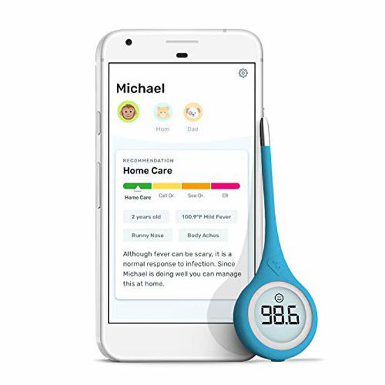 GetUSCart- Kinsa Smart Thermometer for Fever - Digital Medical Baby, Kid  and Adult Termometro - Accurate, Fast, FDA Cleared Thermometer for Oral,  Armpit or Rectal Temperature Reading - QuickCare