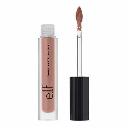 Picture of e.l.f, Liquid Matte Lipstick, Long Lasting, Quick-Drying, Smudge-Proof, Nourishes, Conditions, Moisturizes, Praline, Enriched with Vitamin E, 0.10 Oz