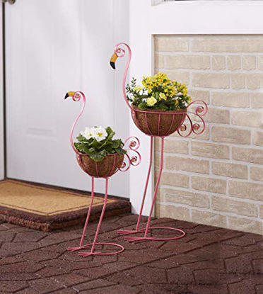Picture of Sets of 2 Bird Planters Flamingos