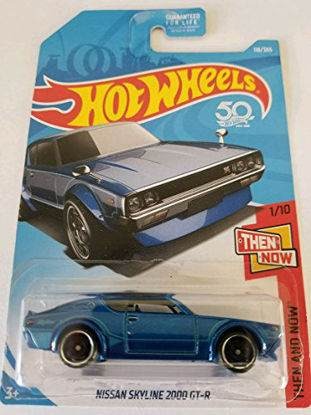 Picture of Hot Wheels 2018 50th Anniversary Nissan Skyline 2000 GT-R 118/365, Blue