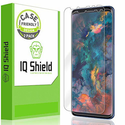 Picture of IQ Shield Screen Protector Compatible with Samsung Galaxy S9 (2-Pack)(Case Friendly Version 2) LiquidSkin Anti-Bubble Clear Film