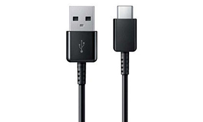 Picture of Samsung USB-C Data Charging Cable for Galaxy S9/S9+/Note 9/S8/S8+ - Black EP-DG950CBE- 100% Original - Bulk Packaging